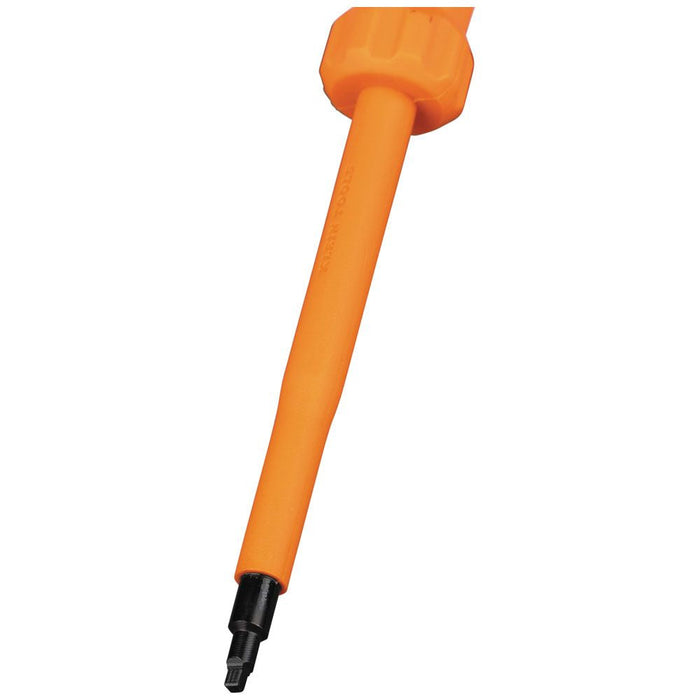 Klein Tools 6884INS Insulated Screwdriver, #1 Square Tip, 4-Inch Shank