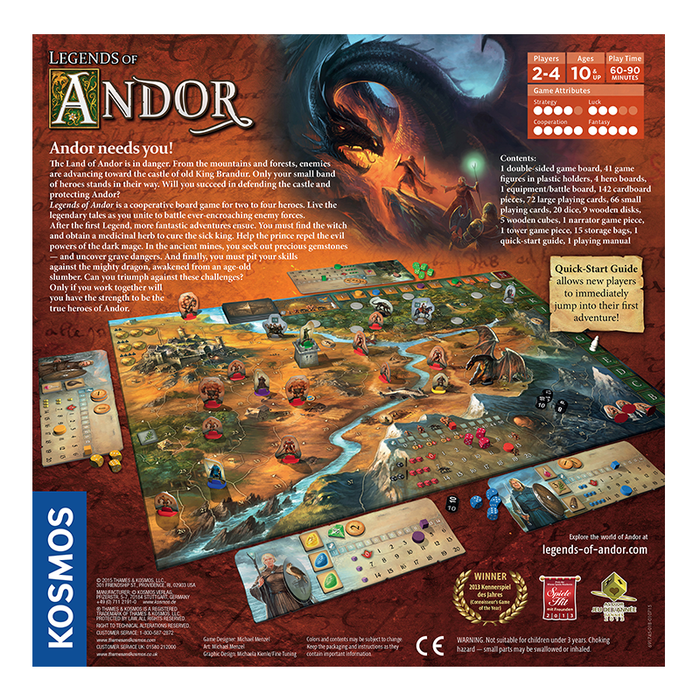 Thames and Kosmos 691745 Legends of Andor Board Game