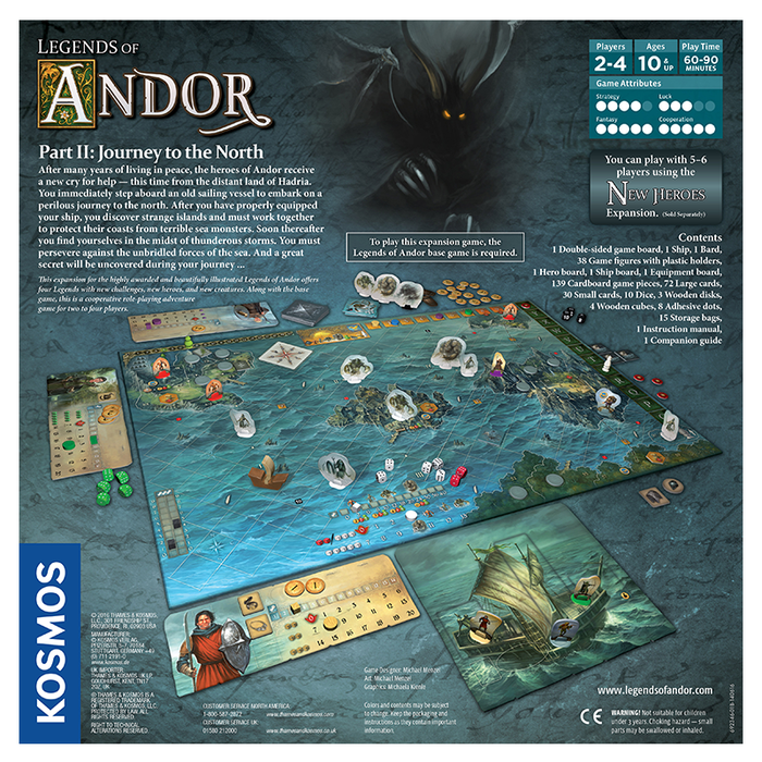 Thames and Kosmos 692346 Legends of Andor: Journey to The North Expansion Pack