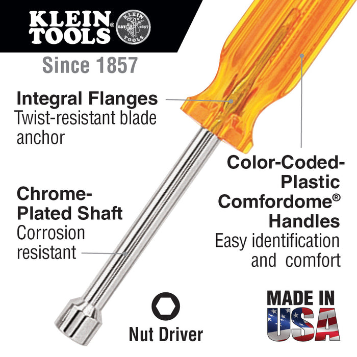 Klein Tools 89904 Nut Driver Set, 7-Piece