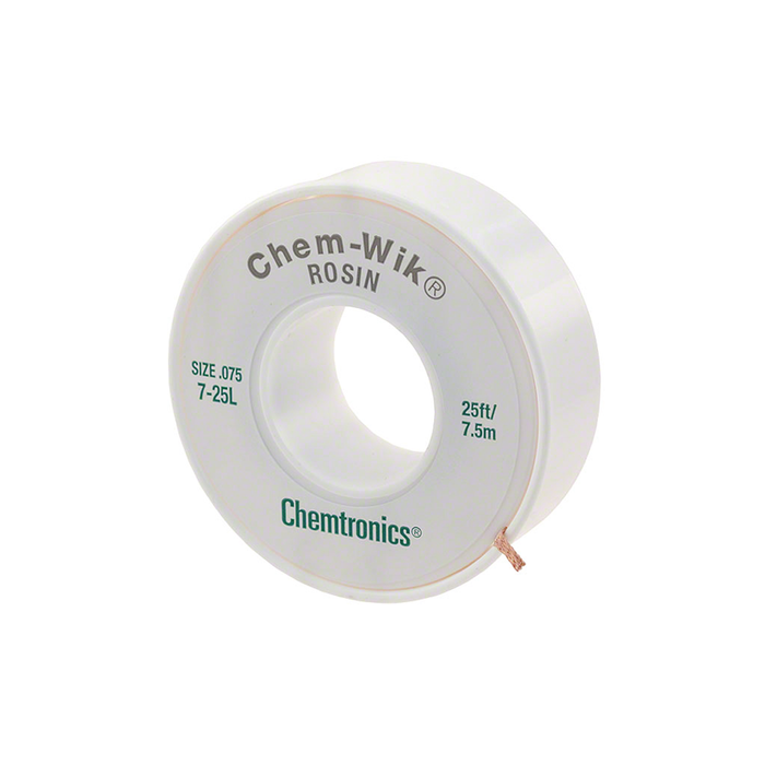 Chemtronics 7-25L Chem-Wik Desoldering Braid .075", 25ft
