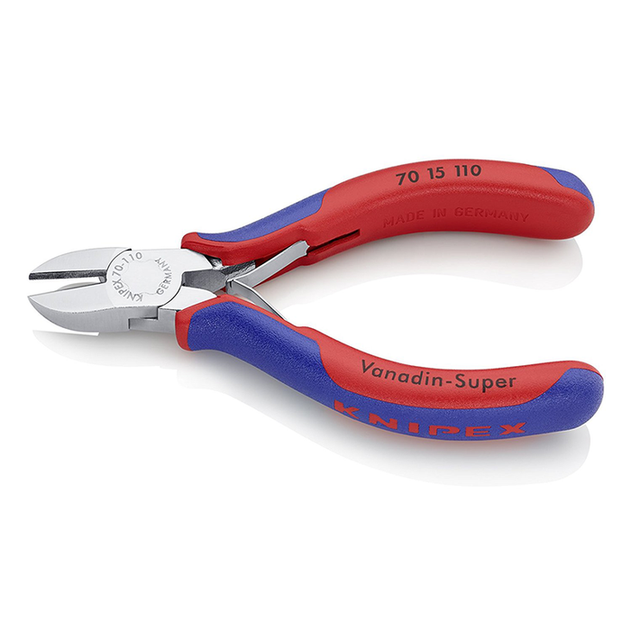 Knipex 70 15 110 Diagonal Cutter 4,33" with opening spring and soft grip