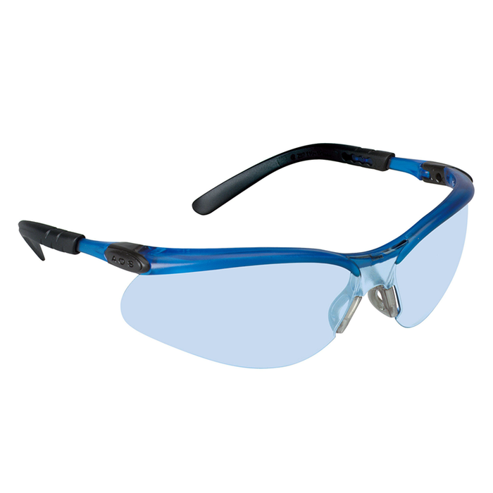 3M BX Safety Glasses 11523-00000-20 Light Blue Anti-Fog Lens, Ocean Blue Frame