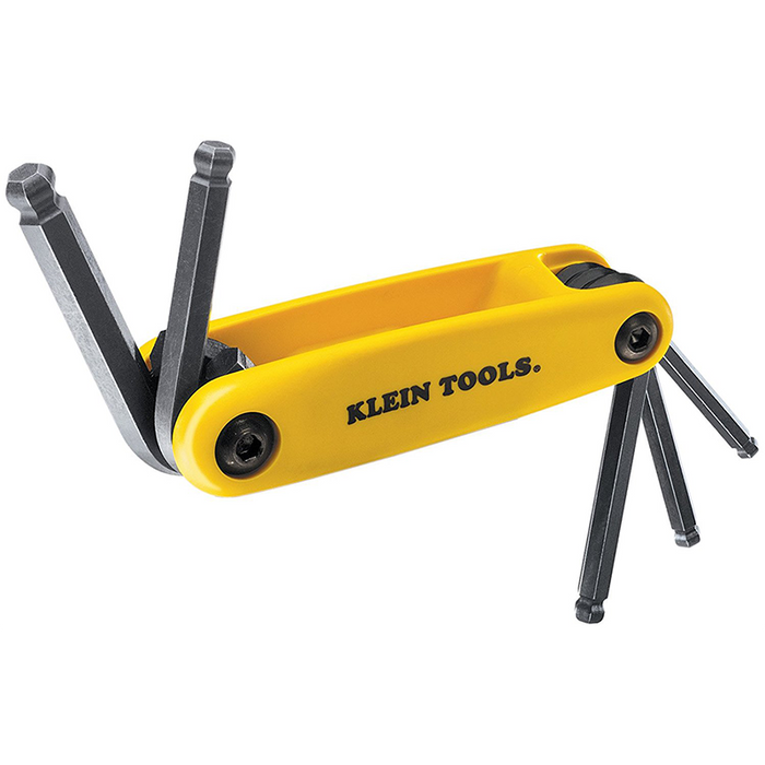 Klein Tools 70571 Grip-It Ball End Hex Five Key Fold-up Driver