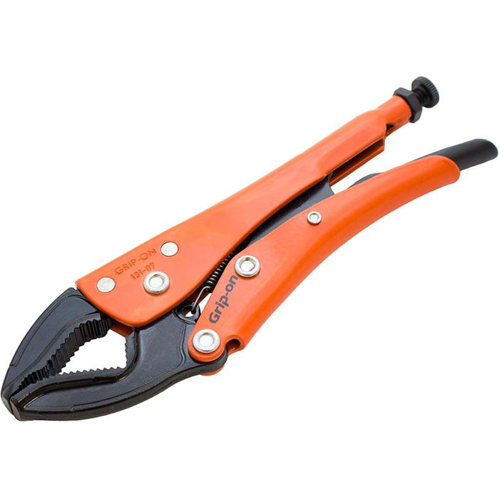 Grip-On 13107 7-Inch Optimum Grip Locking Pliers in Orange Epoxy