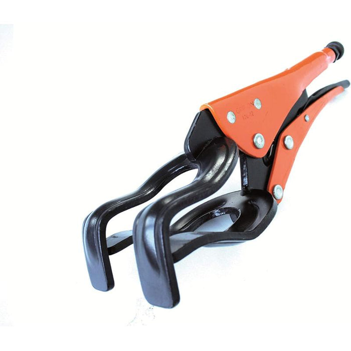 Grip-On 12612 12 Inch Locking U-Clamp For Pipes in Orange Epoxy
