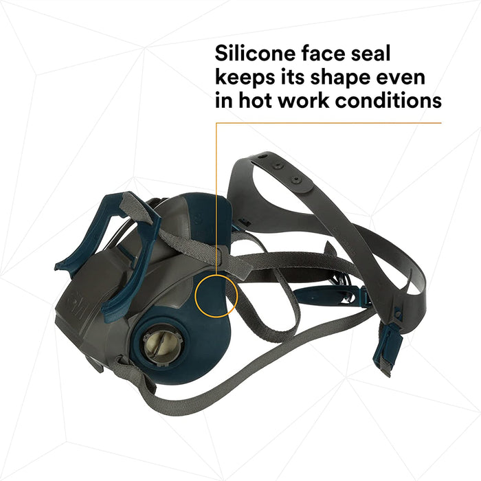 3M Rugged Comfort Quick Latch Half Facepiece Reusable Respirator