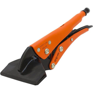 Grip-On 12808 8 Inch Sheet Metal Clamp Locking Pliers In Orange Epoxy