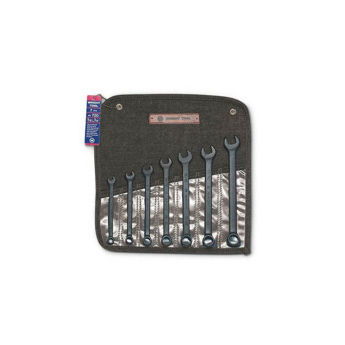 Wright Tool 720 12 Point Black Combination Wrench Set 7 Piece