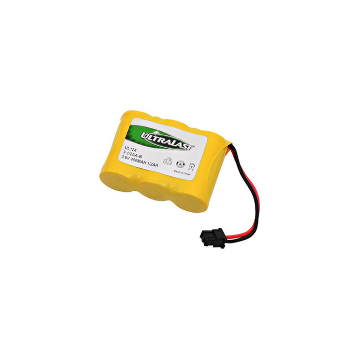 Dantona 3-1/2AA-B - Ni-CD, 3.6 Volt, 400 mAh, Ultra Hi-Capacity Battery