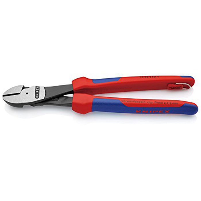 Knipex 74 02 250 T BKA High Leverage Diagonal Cutters w Tether Attachment