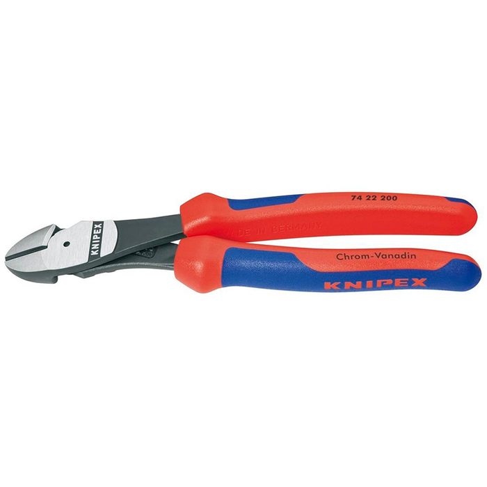 Knipex 74 22 200 Comfort Grip High Leverage Angled Diagonal Cutter