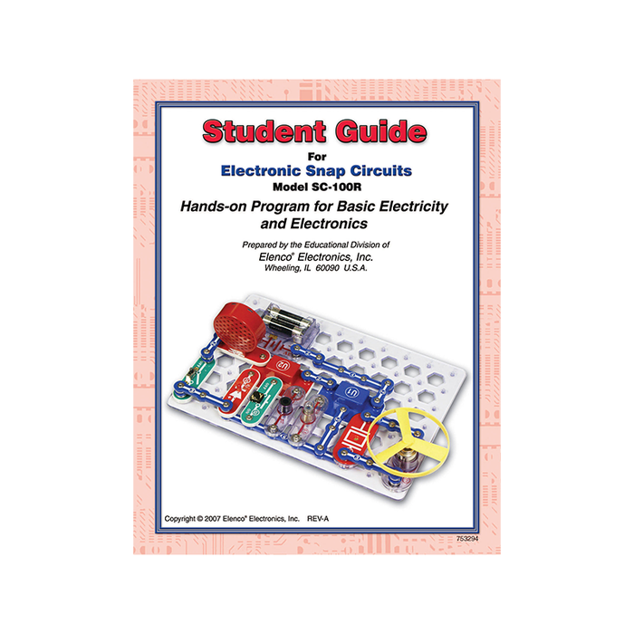 Elenco 753294 Snap Circuits Student Guide ® for SC100/SC100R