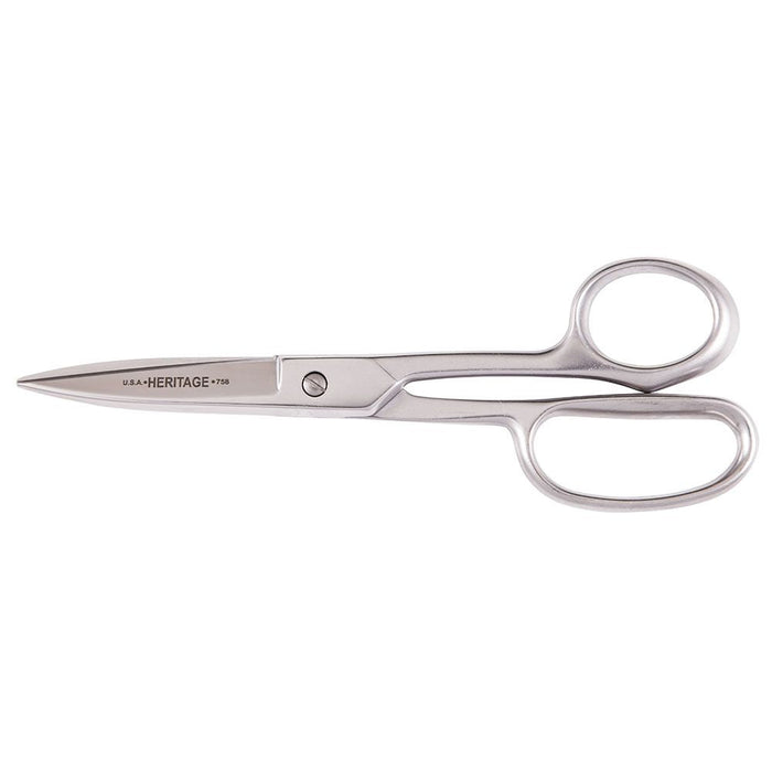 Heritage Cutlery 758S 8'' Straight Stainless Trimmer / Serrated