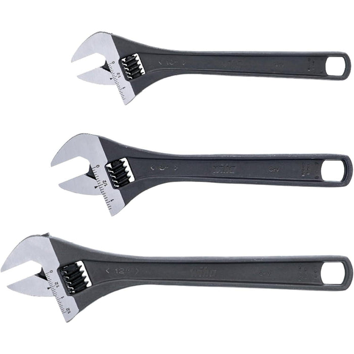 Wiha Tools 76280 Adjustable Wrench Set, 3 Pc.