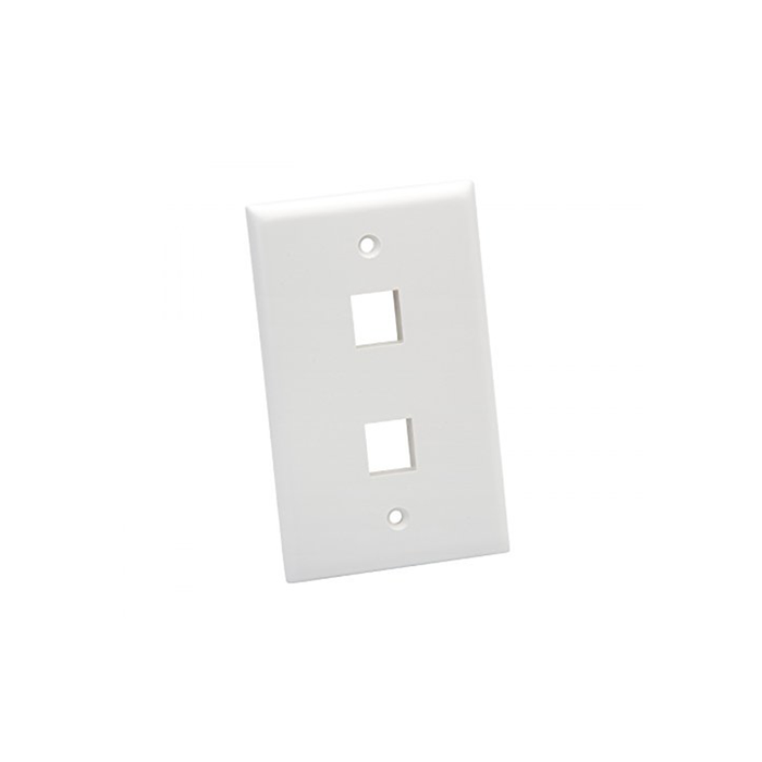 Platinum Tools 602WH-25 Wall Plate, Standard, 2 Port, 25 Piece/Installer Pack, White