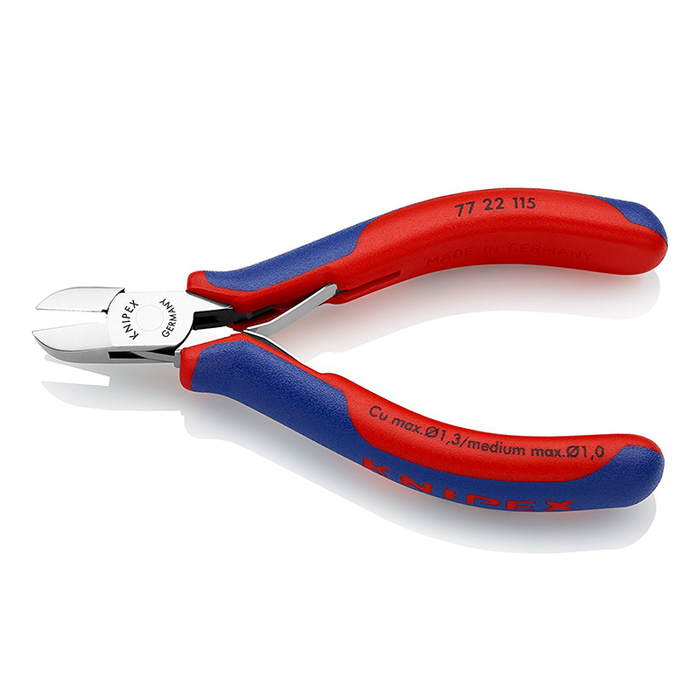 Knipex 77 22 115 Electronics Diagonal Cutters 4,53" with round head