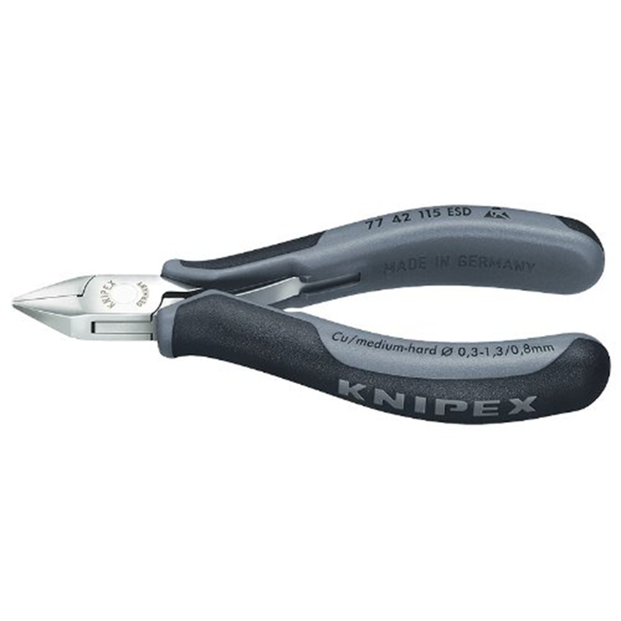 Knipex 77 42 115 ESD Electronics Diagonal Cutter Comfort Grip