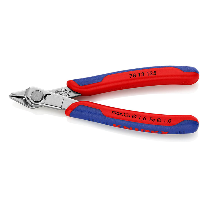 Knipex 78 13 125 Electronics Cutter "Super-Knips" 4,92" with opening spring