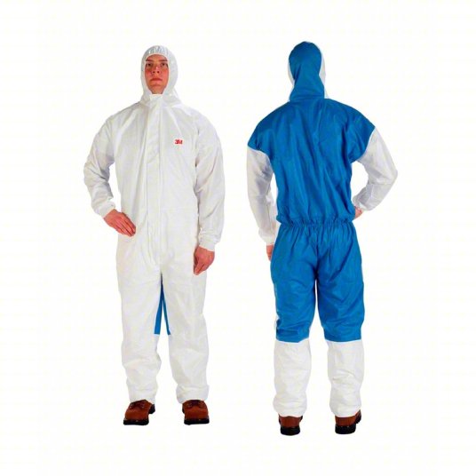 3M Protective Coverall 4535, White & Blue Type 5/6, 3XL