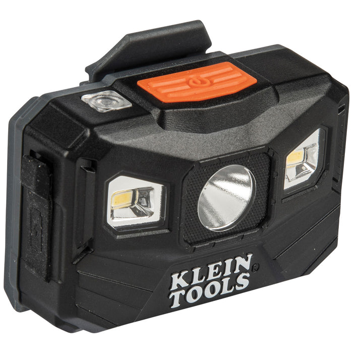 Klein Tools 56048 Rechargeable Headlamp with Strap, 400 Lumen All-Day Runtime, Auto-Off
