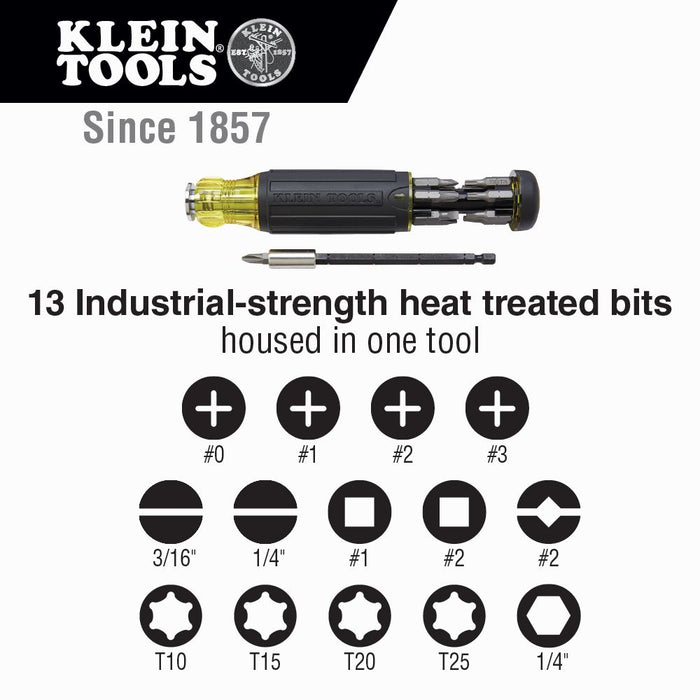 Klein Tools 32303 14-in-1 Multi-Bit Adjustable Length Screwdriver