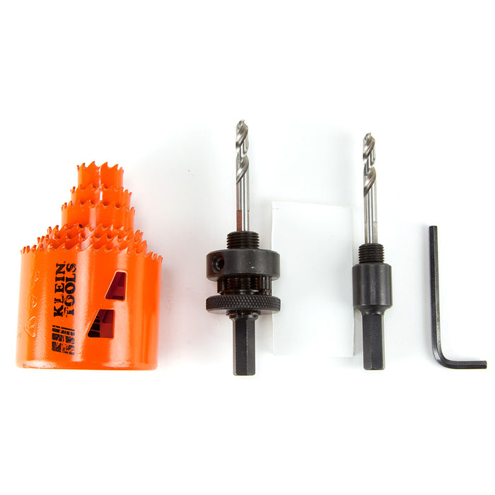 Klein Tools 31902 Bi-Metal Hole Saw Kit, 8 Piece
