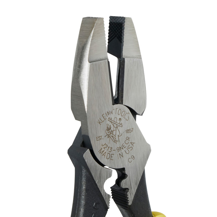 Klein Tools J213-9NECR Journeyman™ Pliers Connector Crimp Side Cut 9-Inch