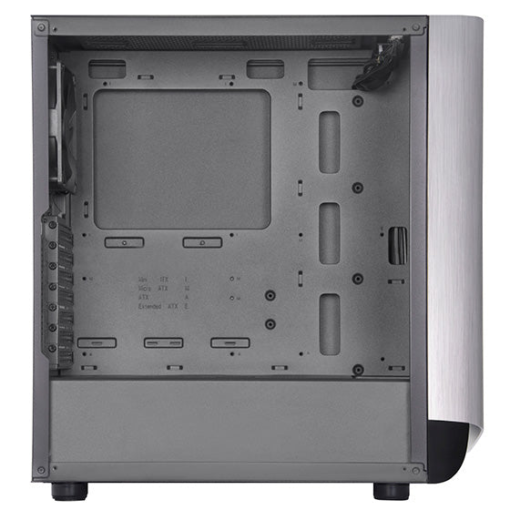 SilverStone SEA1SB-G ATX mid-tower case with aluminum bezel and steel chassis