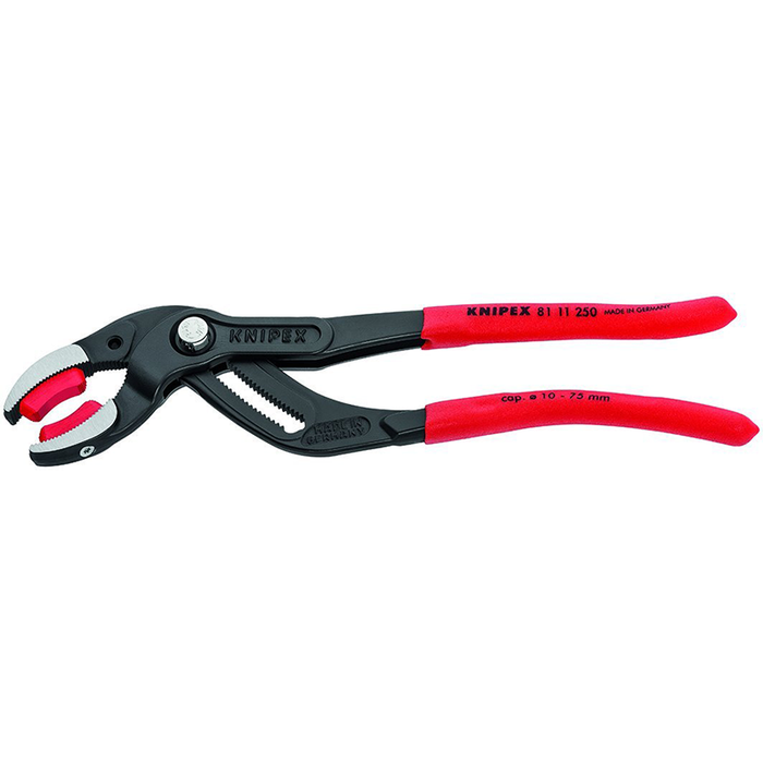 Knipex 81 11 250 Pipe & Connector Pliers with Soft Jaws,