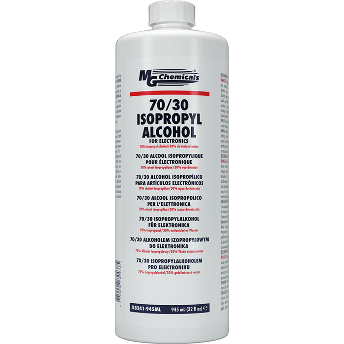 MG Chemicals 8241-945ML 70/30 Isopropyl Alcohol Bottle