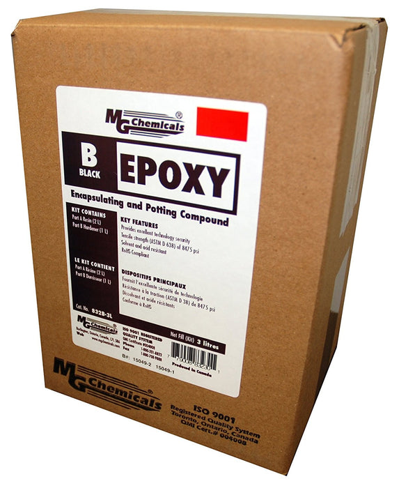 MG Chemical 832B-60L Black Epoxy, Encapsulating & Potting Compound, 60 L
