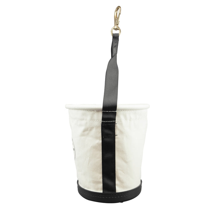 Klein Tools 5113S Tapered-Wall Bucket with Swivel Snap Hook, Canvas