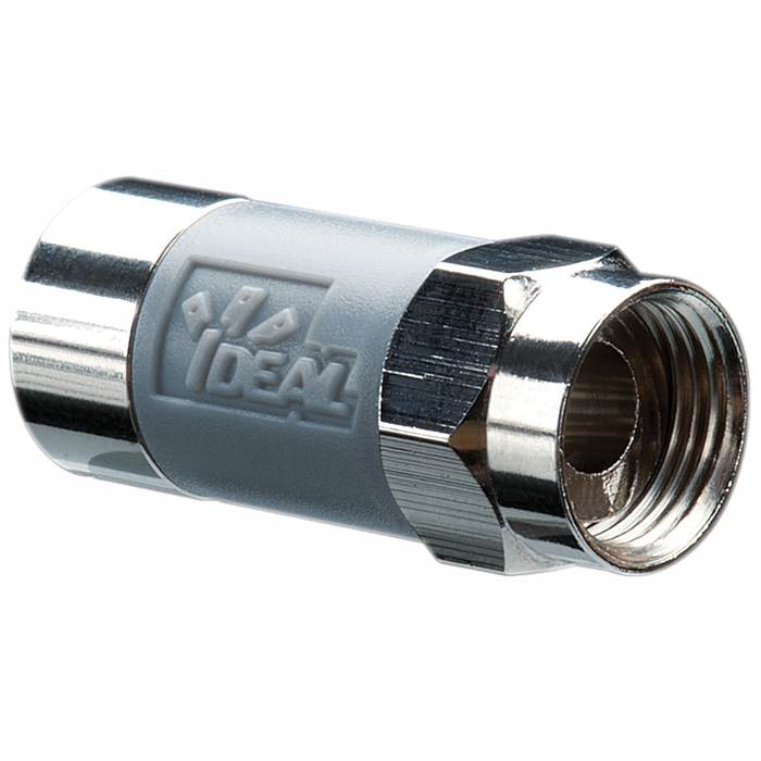 Ideal 85-168 TLC Tool-Less RG-6 Compression Connector, 50/Pack