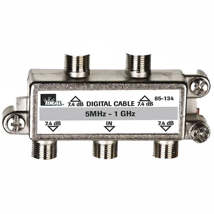 Ideal 85-134 1 GHz 4-Way Cable TV/General Purpose Splitters