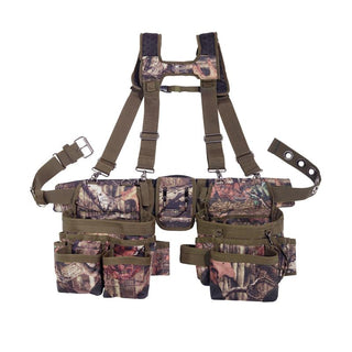 Bucket Boss 85035 Camo Tool Belt with Suspenders, Tool Belts - Original Series