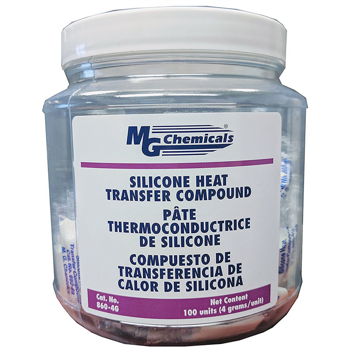 MG Chemicals 860-4G Silicone Heat Transfer Compound, 100 Piece