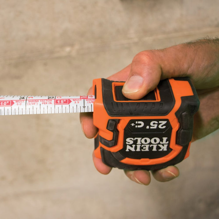 Klein Tools 86225 Double Hook Magnetic Tape Measure