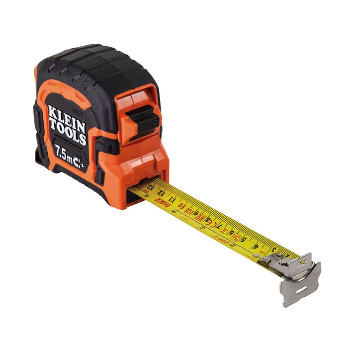 Klein Tools 86375 Magnetic Double-Hook Tape Measure, 7.5 m