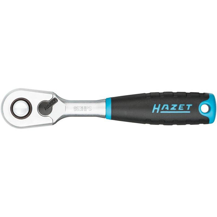Hazet 863HPS HiPer Fine-Tooth Reversible Ratchet with Safety Locking, 6.3 mm (1/4") Square