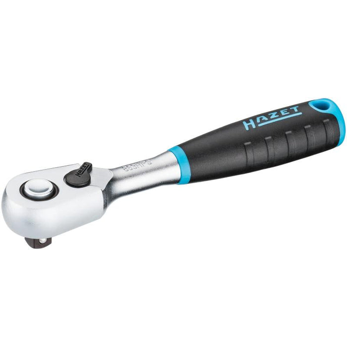 Hazet 863HPS HiPer Fine-Tooth Reversible Ratchet with Safety Locking, 6.3 mm (1/4") Square