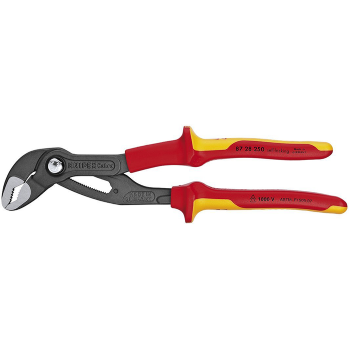 Knipex 87 28 250 SBA Cobra Water Pump Pliers Insulated 1000-volt Tested
