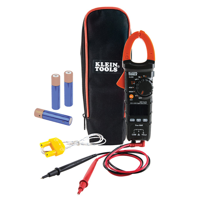 Klein Tools CL380 Digital Clamp Meter, AC/DC 400A, Auto-Ranging