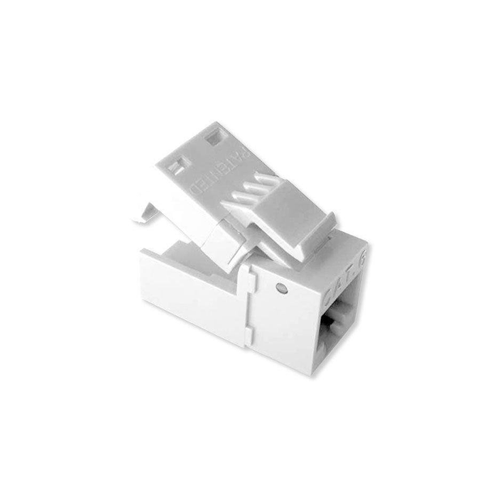 Platinum Tools 706WH-4C EZ-SnapJack Cat6, White 4/Clamshell