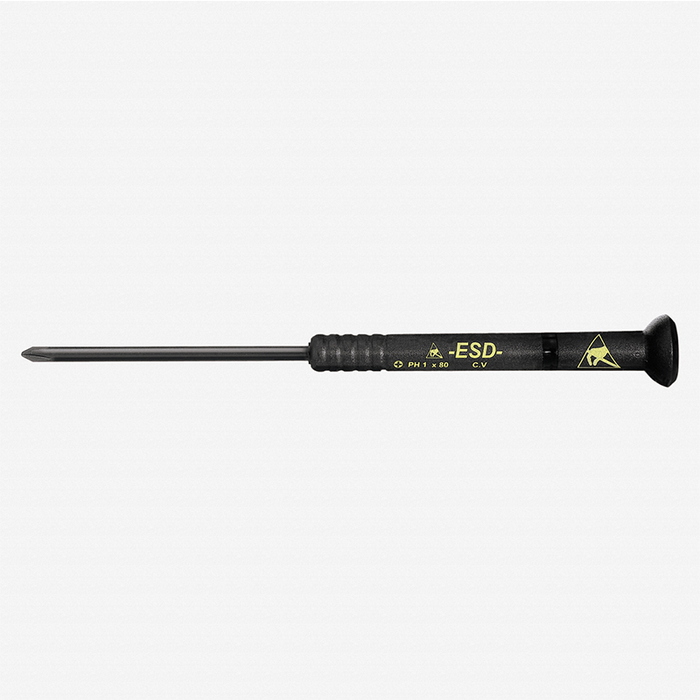 Witte 89433 #0 x 220mm ESD Safe Precision Phillips Screwdriver