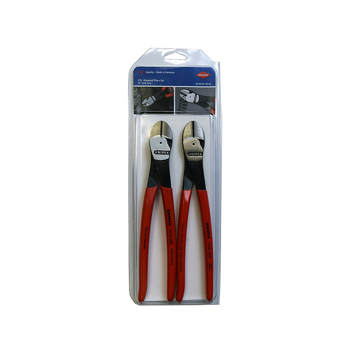 Knipex 9K 00 80 129 US High Leverage Straight and Angled Diagonal Cutter Set