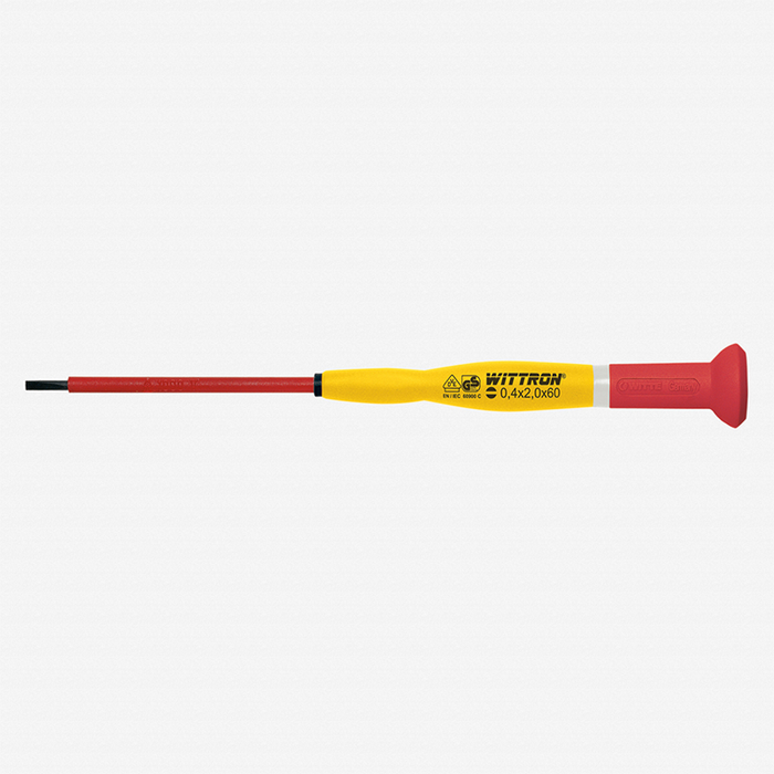 Witte 89933 2.5 x 175mm Wittron Precision Insulated Slotted Screwdriver