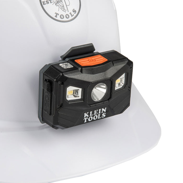 Klein Tools 56048 Rechargeable Headlamp with Strap, 400 Lumen All-Day Runtime, Auto-Off