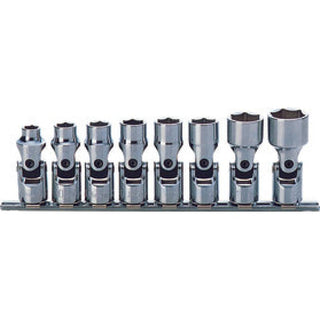 Ko-Ken RS3440M/8 3/8 In Sq. Dr. Universal Socket set 8mm-19mm 6 Point 8 Pieces
