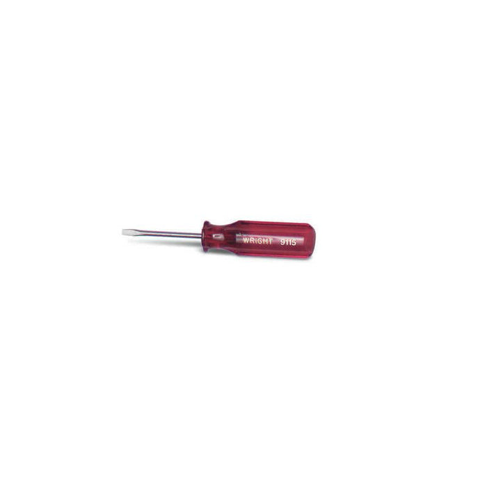 Wright Tool 9112 Slotted 1/8 Inch Cabinet Tip Screwdriver